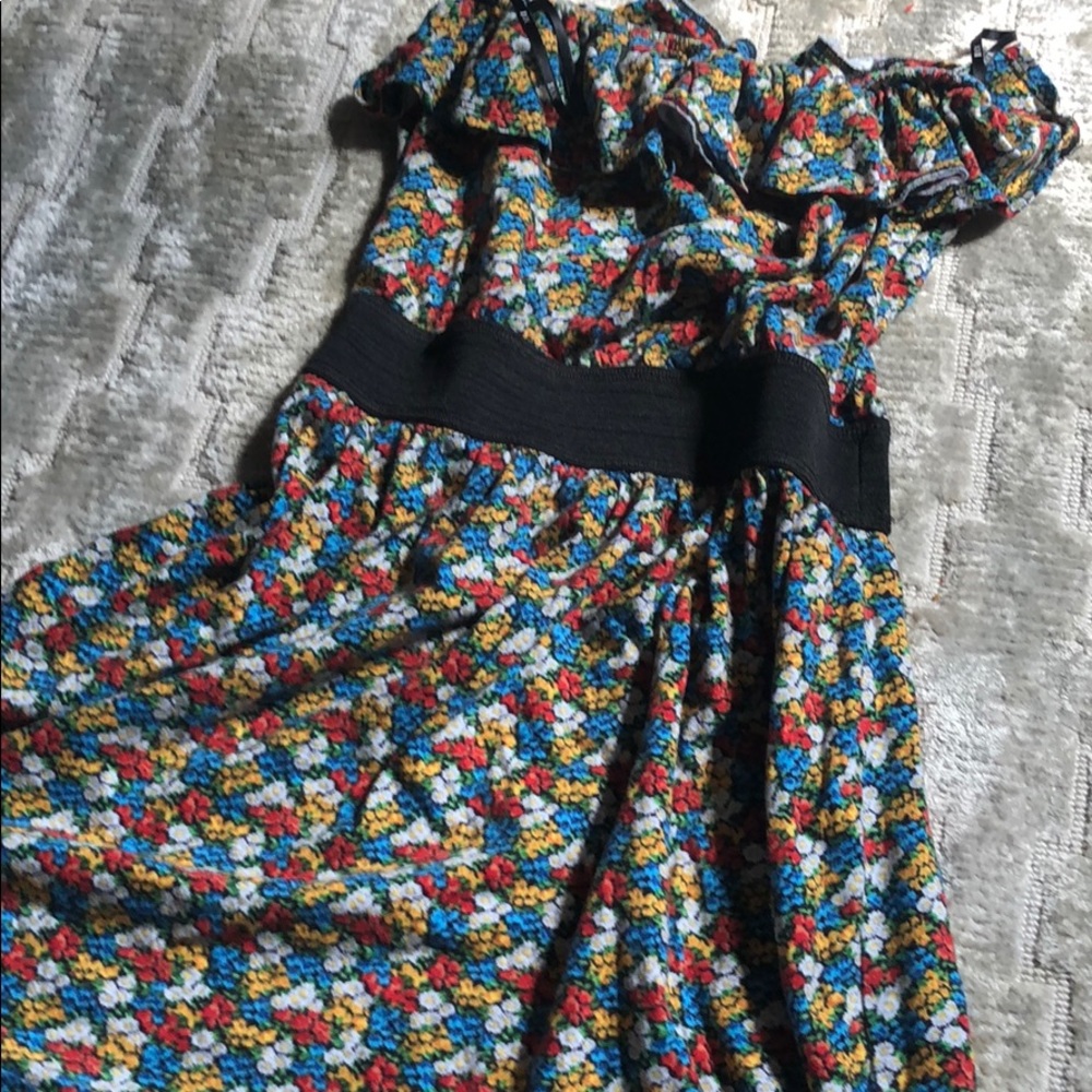 Floral Strapless Minidress